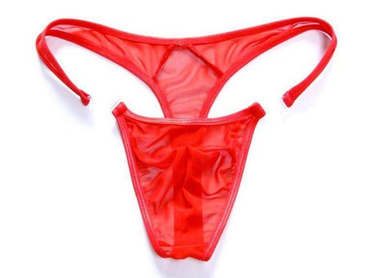 Gay Thongs | BRAVE PERSON Underwear Transparent Snap Easy Access Thongs
