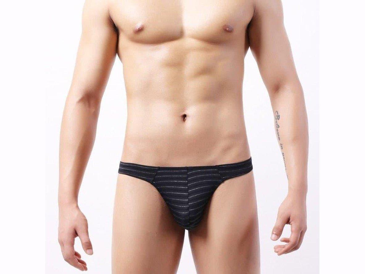 Gay Thongs | Sexy Stripe T-Back Underwear Thongs