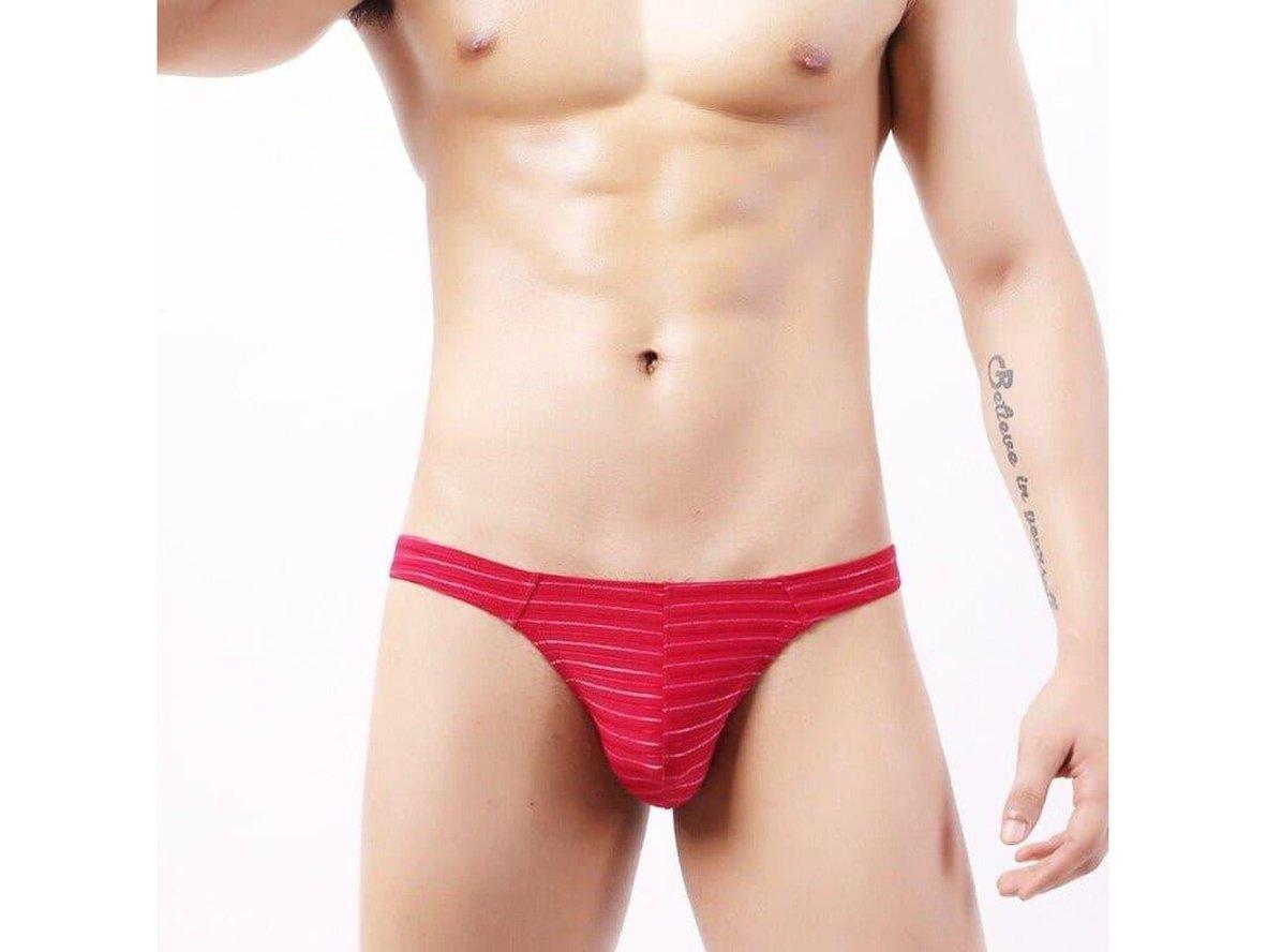 Gay Thongs | Sexy Stripe T-Back Underwear Thongs