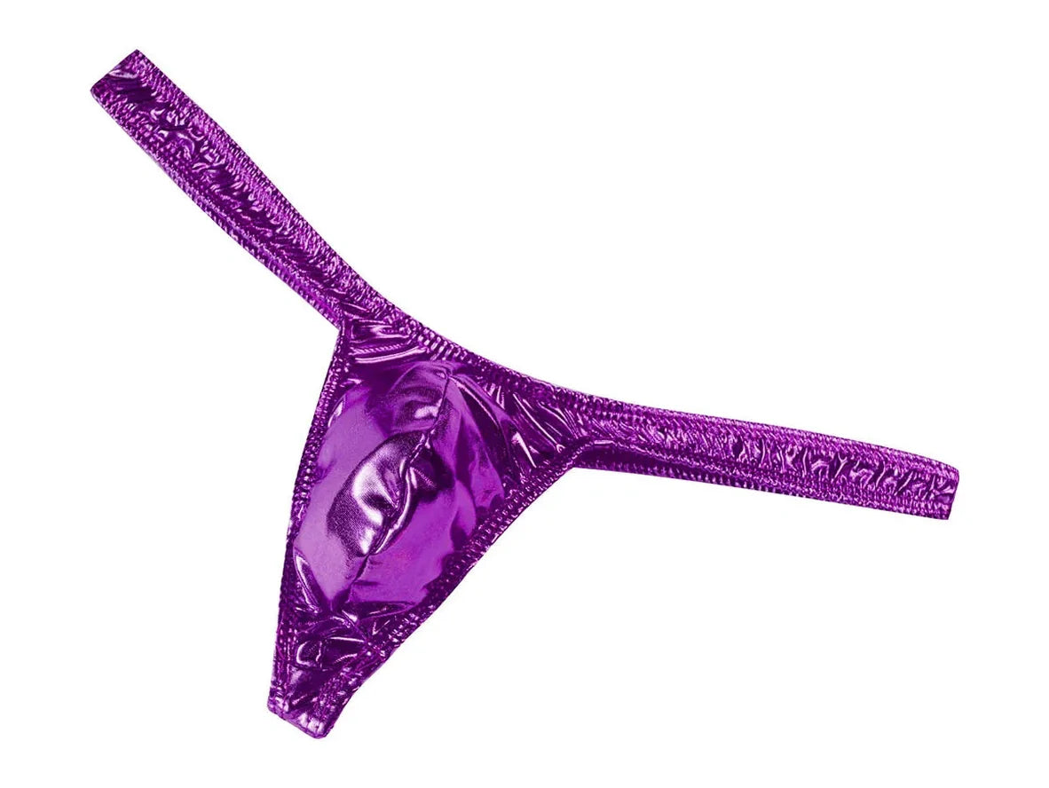 Gay Thongs | Shiny Low Rise T-Back Thongs
