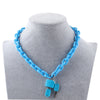 FishSheep Rock Punk Acrylic Chain Lock Pendant Necklace For Women Men Chic Neon Chunky Long Chain Necklace 2020 Fashion Jewelry