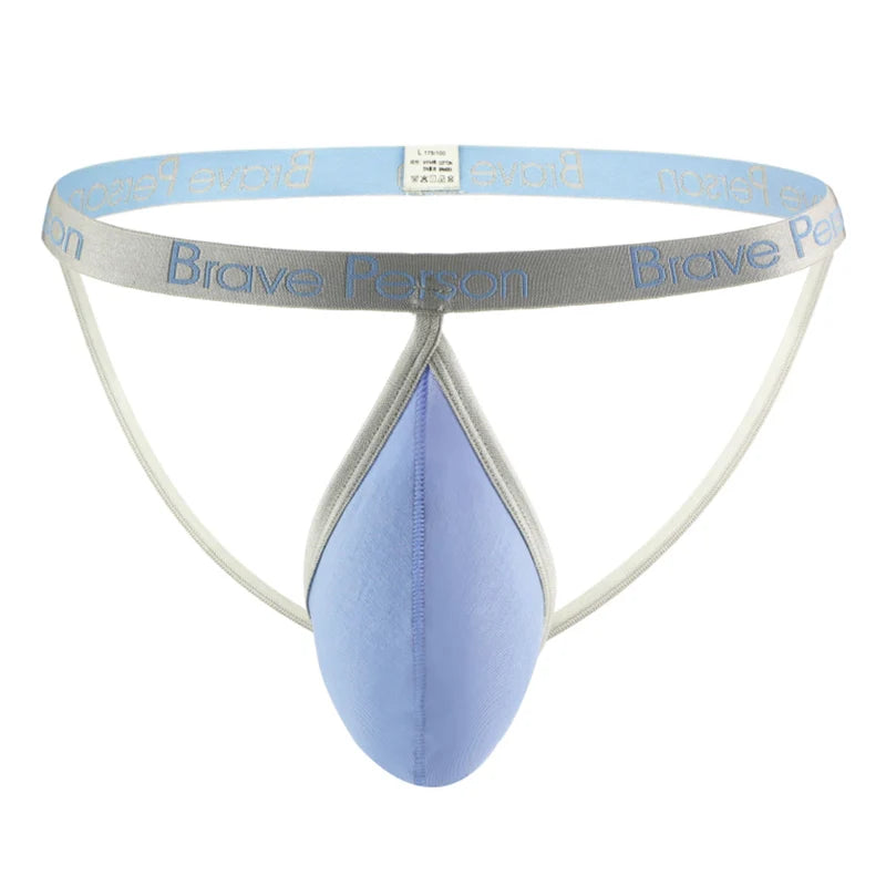 BRAVE PERSON Men's Underwear Sexy Briefs Jockstrap Pouch Man Cotton Panties Thongs Underpants Gay G-string