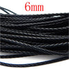 5m 3/4/6mm Braided Leather Cord Rope Strip Thread for DIY Pendant Neck Weaving Bracelet Jewelry Making Supplies Crafts Accessory
