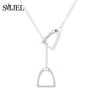 Metal Running Horse Necklaces for Women Men Trend Vintage Animal Unicorn Horse Shoe Pendant Necklace Accessories Birthday Gifts