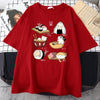 Food Cute Cat Sushi Cartoon Style Mens Cotton Short Sleeve Harajuku Casual All-math T-Shirts Oversize Fashion Man Tee Clothing