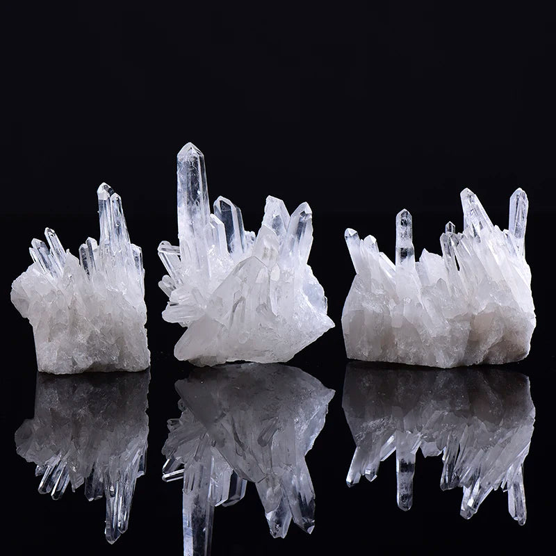 1PC Natural White Crystal Cluster Quartz Crystal