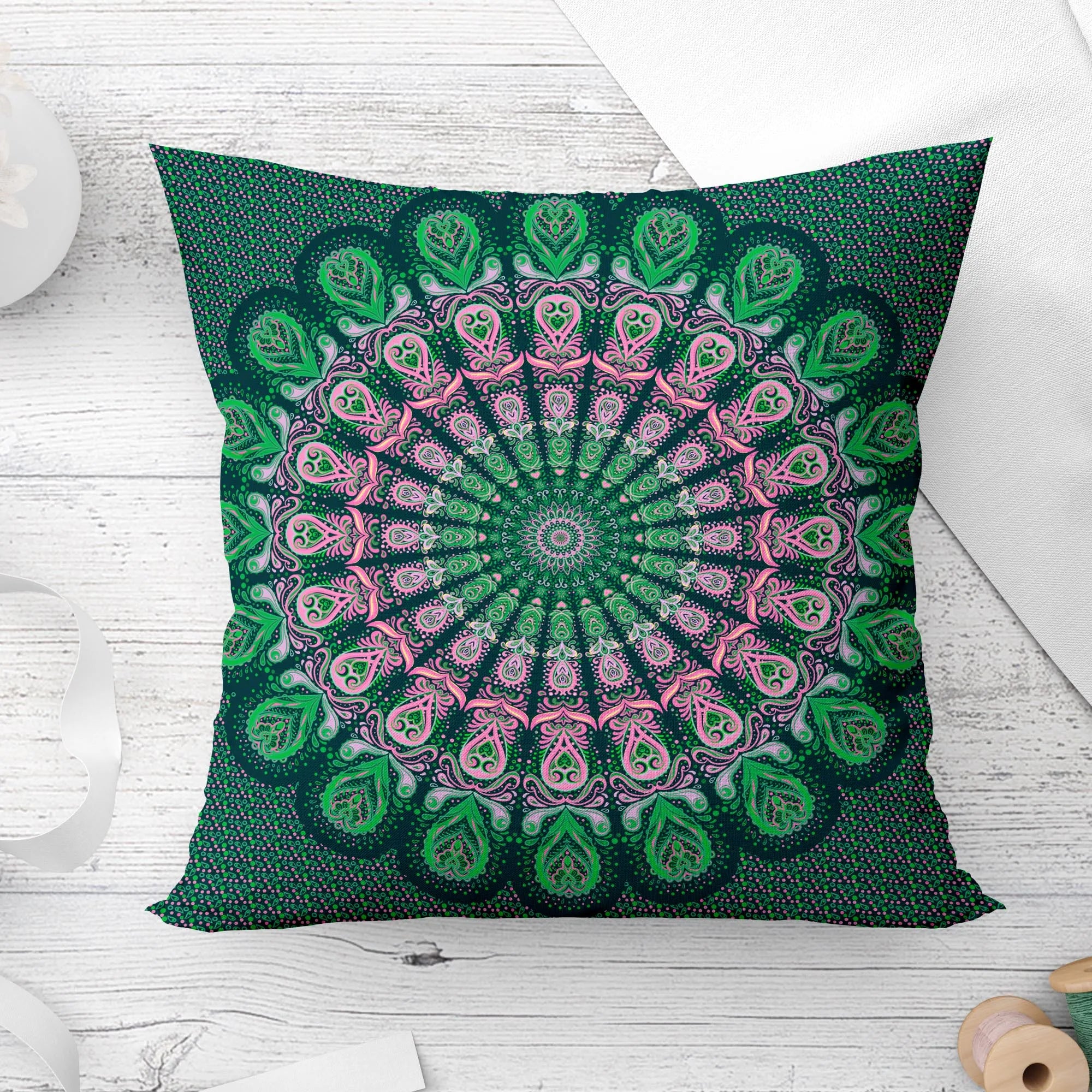 Mandala Decorative Sun and moon Pillow Cushion Covers Pillowcase Cushions for Sofa Polyester Pillowcover cmyk decorative  cover