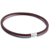 Leather Necklace Choker for Men Women Black Brown Rope Choker Necklaces Wholesale Dropshipping Jewelry  4/6/8mm DUNM09A
