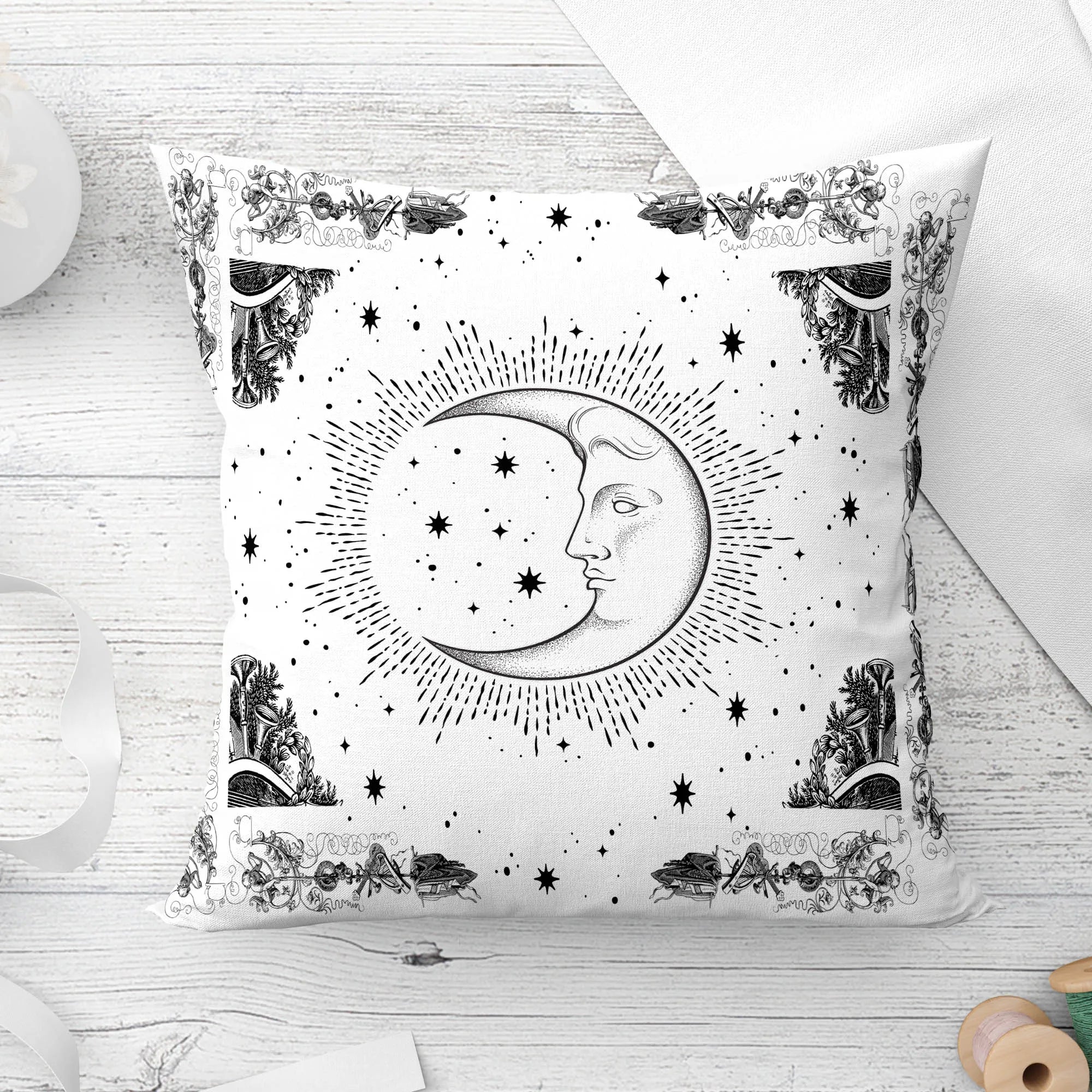 Mandala Decorative Sun and moon Pillow Cushion Covers Pillowcase Cushions for Sofa Polyester Pillowcover cmyk decorative  cover