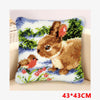 Flower Latch Hook Kit Cute Knooppakket Kussen Knopen Pillow Button Smyrna Knooppakket Needlework Button Packagek Linkhaak Kussen