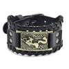 Trendy Viking Bracelet Nordic Rune Compass God Bird Charm Men's Bracelet New Fashion Leather Woven Jewelry Accessorie Party Gift
