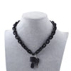 FishSheep Rock Punk Acrylic Chain Lock Pendant Necklace For Women Men Chic Neon Chunky Long Chain Necklace 2020 Fashion Jewelry