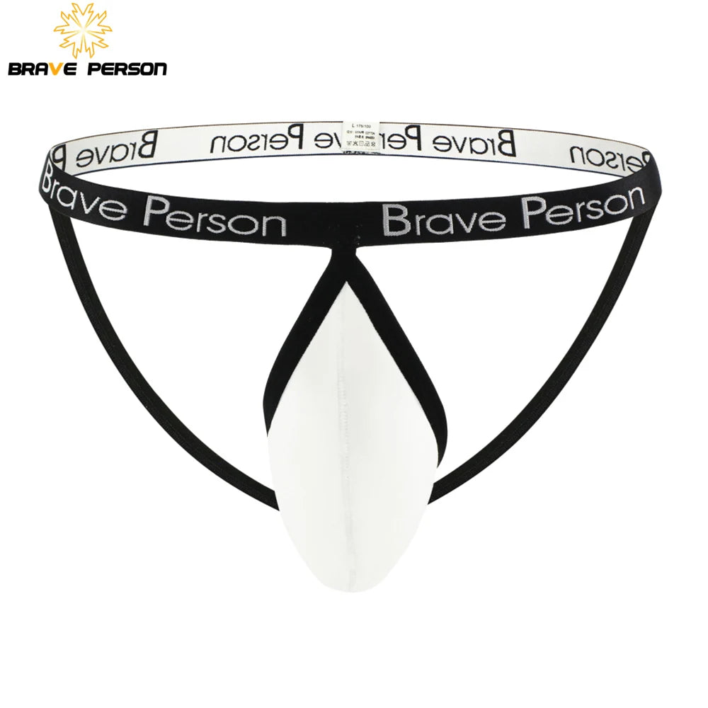 BRAVE PERSON Men's Underwear Sexy Briefs Jockstrap Pouch Man Cotton Panties Thongs Underpants Gay G-string
