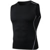 Men Quick Dry Running T-Shirts Compression Sleeveless Quick-drying Jersey training shirt Gym Mens Tank Top