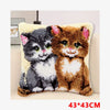 Flower Latch Hook Kit Cute Knooppakket Kussen Knopen Pillow Button Smyrna Knooppakket Needlework Button Packagek Linkhaak Kussen