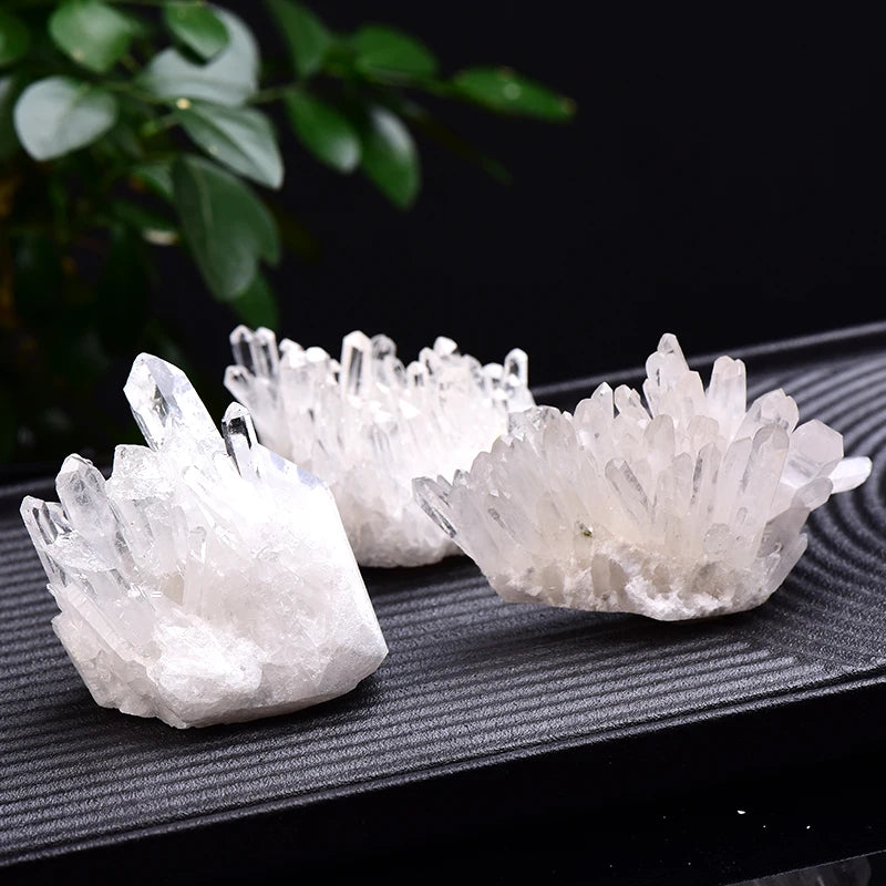 1PC Natural White Crystal Cluster Quartz Crystal