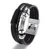 YIZIZAI Fashion Bracelete Genuine Leather Multilayer Anchor Bracelet Men Vintage Punk Rock Women Alloy Beads Nautical Jewelry