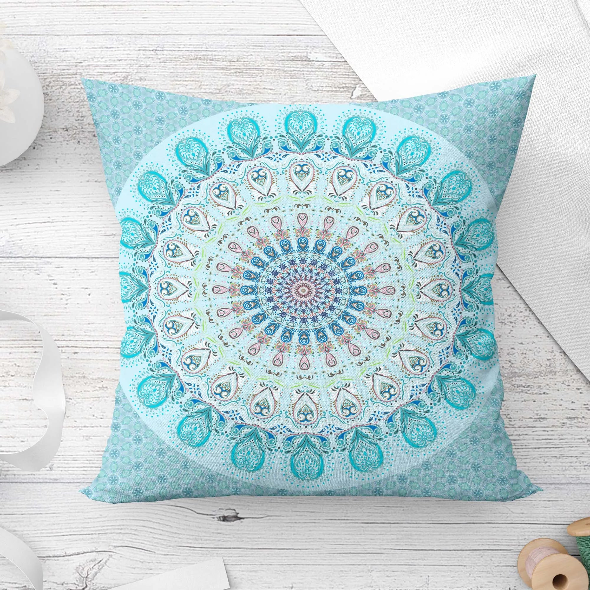 Mandala Decorative Sun and moon Pillow Cushion Covers Pillowcase Cushions for Sofa Polyester Pillowcover cmyk decorative  cover