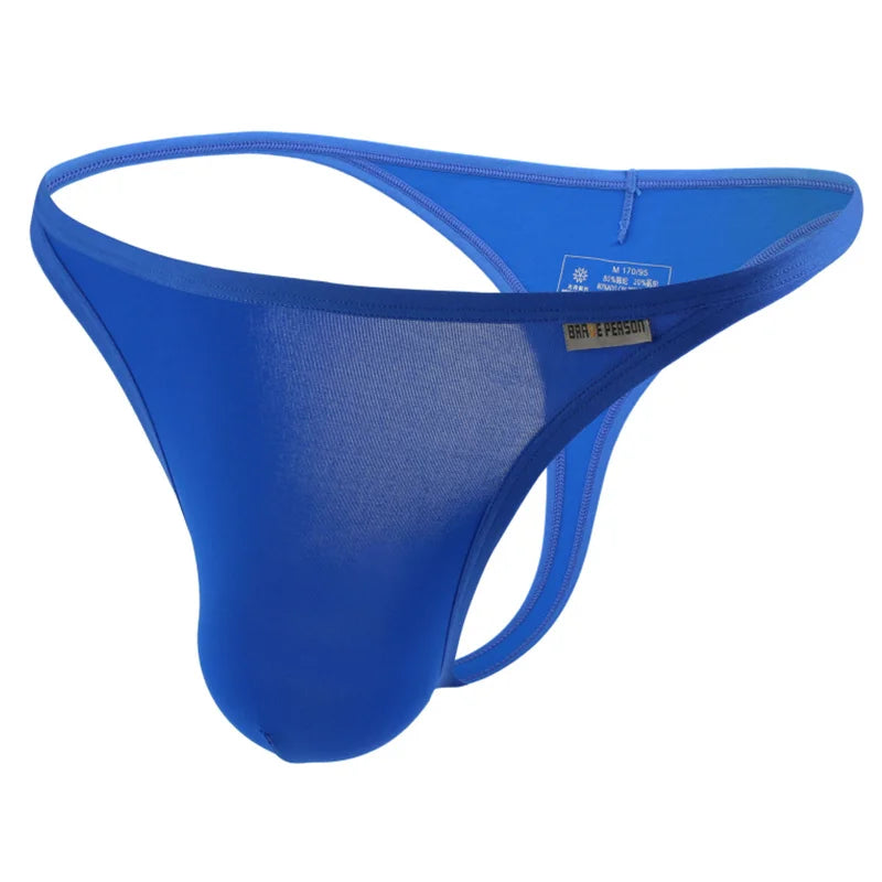 BRAVE PERSON Men's Sexy Underwear Men Briefs Bikini Thongs Thin Breathable Quick Dry Male Panties Low Waist Underpants Thongs