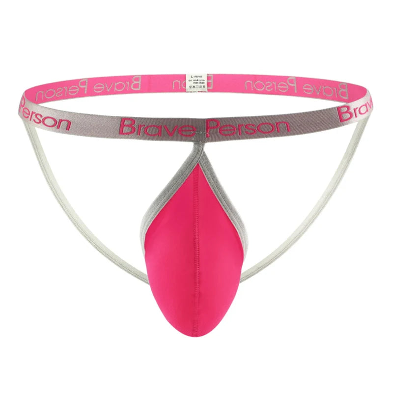BRAVE PERSON Men's Underwear Sexy Briefs Jockstrap Pouch Man Cotton Panties Thongs Underpants Gay G-string