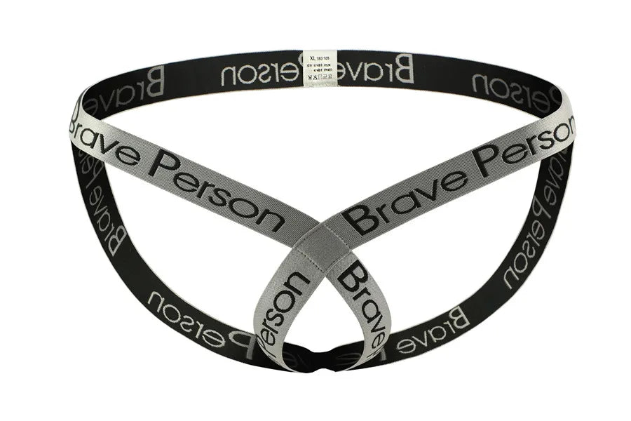 Brand BRAVE PERSON Men Jockstrap Thongs Gay Underwear Jock Strap Men Sexy Thong Tangas G String New