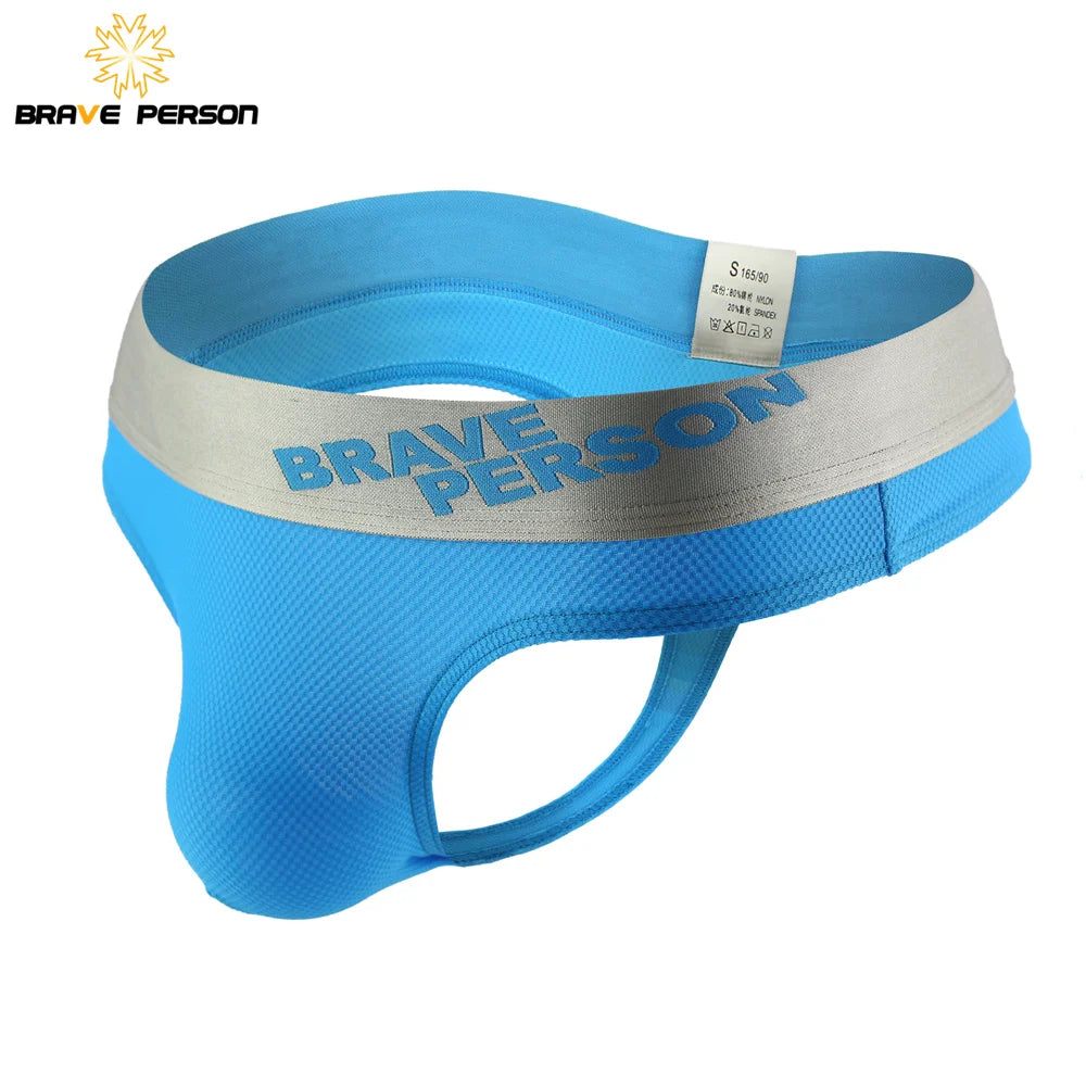 Brave Person New Arrival Men's Thongs G Strings Sexy Men Underwear Thong Underpants Man Bikini Briefs Jockstrap