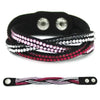 TYO New Fashion Charm Ladies Color Woven Leather Bracelet Charm Bracelet Hot Wholesale Wholesale 14 Colors To Choose From!