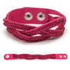 TYO New Fashion Charm Ladies Color Woven Leather Bracelet Charm Bracelet Hot Wholesale Wholesale 14 Colors To Choose From!
