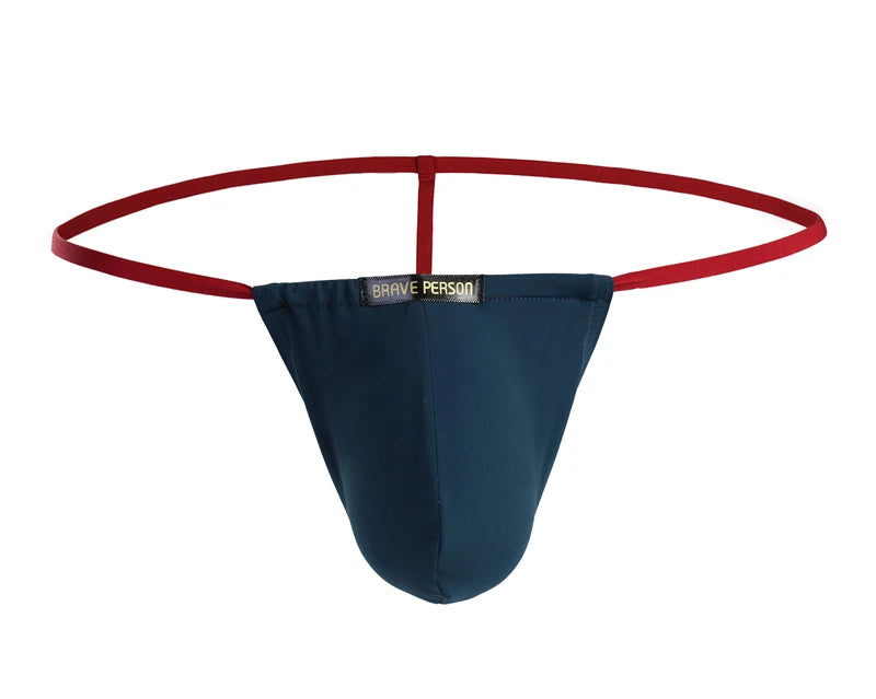 BRAVE PERSON Sexy Men Underwear Gay Jockstrap Thongs Men G Strings Brand Design Fashion Sexy Low Rise Male Underpants Bikini