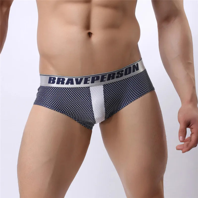 BRAVE PERSON Brand Underwear Men Sexy Briefs High Quality Nylon Boxer Briefs Male Panties Fashion Men's Underpants B1152