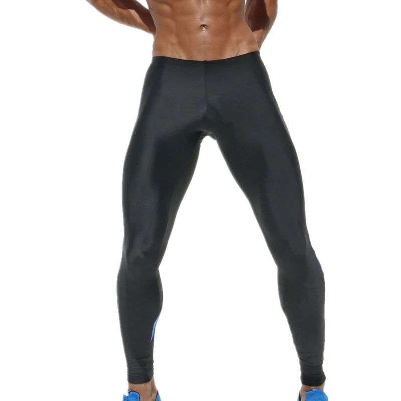 GANYANR Brand Running Tights Men Sport Fitness Joggers Leggings Compression Traning Crossfit Pants Winter Long Gym Spandex