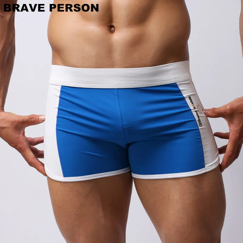 BRAVE PERSON Summer Hot Shorts Men Beachwear Shorts Men Sportwear Beach Board Shorts Smooth Soft Fabric Home Shorts Men Trunks