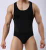Brave Person Bodysuits Men High Elasticity One-piece Shapers Men's Leotard Slim Corrective Body Building Men Singlet Underwear