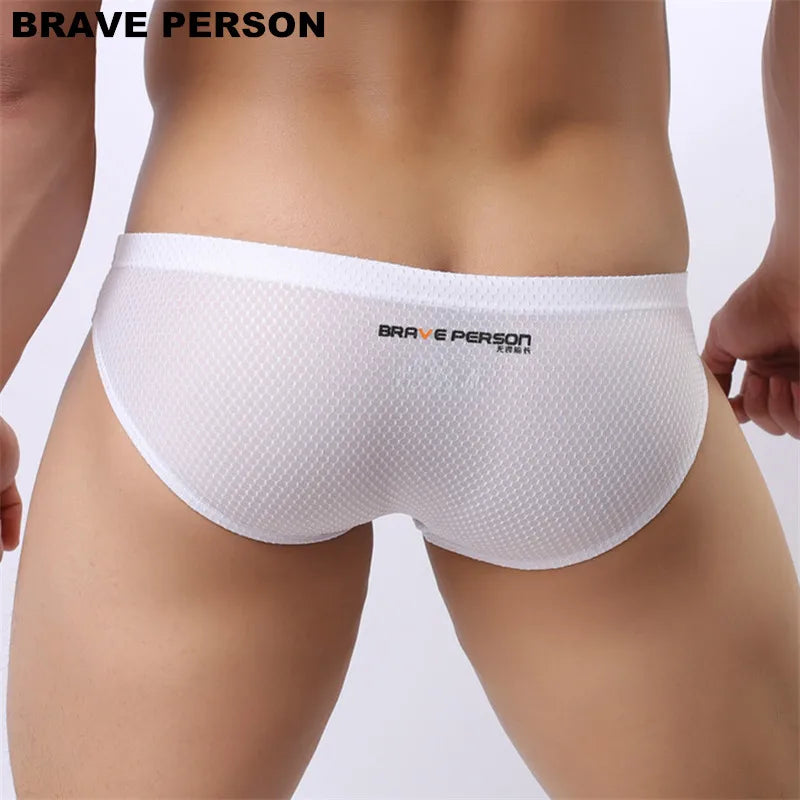 Brave Person Brand Underwear Men Briefs Fashion Sexy Men's Briefs Colorful Underpants High-quality Nylon Brief for Man B1151