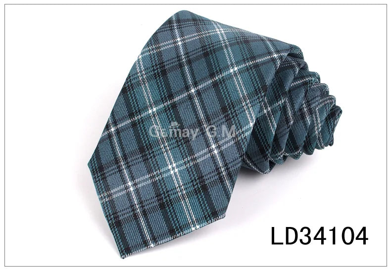 Red Plaid Ties For Men Skinny Men Neck Tie For Wedding Business Casual Check Neckties Classic Suits Slim Neck Ties Gravatas
