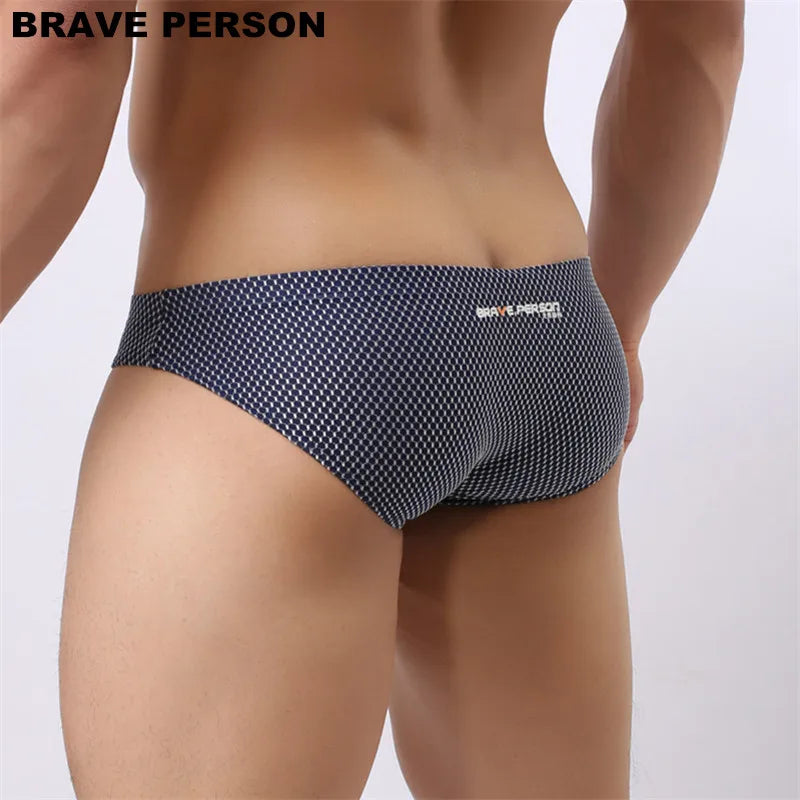 Brave Person Brand Underwear Men Briefs Fashion Sexy Men's Briefs Colorful Underpants High-quality Nylon Brief for Man B1151