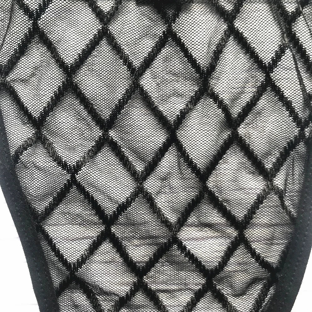 Black Sexy Men's Underwear Briefs Men Fishnet Transparent Briefs Low-waist Perspective Net Yarn Grid Men Briefs Gay Underwear
