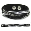 TYO New Fashion Charm Ladies Color Woven Leather Bracelet Charm Bracelet Hot Wholesale Wholesale 14 Colors To Choose From!