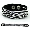 TYO New Fashion Charm Ladies Color Woven Leather Bracelet Charm Bracelet Hot Wholesale Wholesale 14 Colors To Choose From!