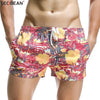 SEOBEAN Summer Style Seaside Men Beach Shorts Men Quick Dry Polyester Fabrics Beachwear Men's Board Shorts Trunks Print Shorts
