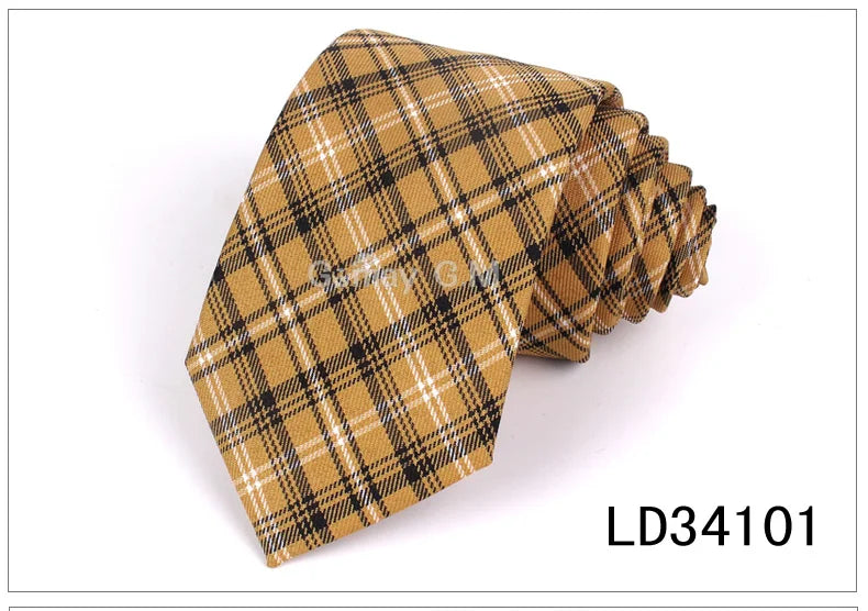 Red Plaid Ties For Men Skinny Men Neck Tie For Wedding Business Casual Check Neckties Classic Suits Slim Neck Ties Gravatas