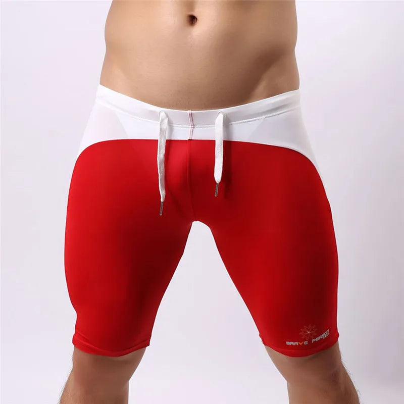 Brave Person Men's Beach Wear Multifunctional Shorts Soft Nylon Fabric Knee-length Tights Trunks Shorts Men Board Shorts