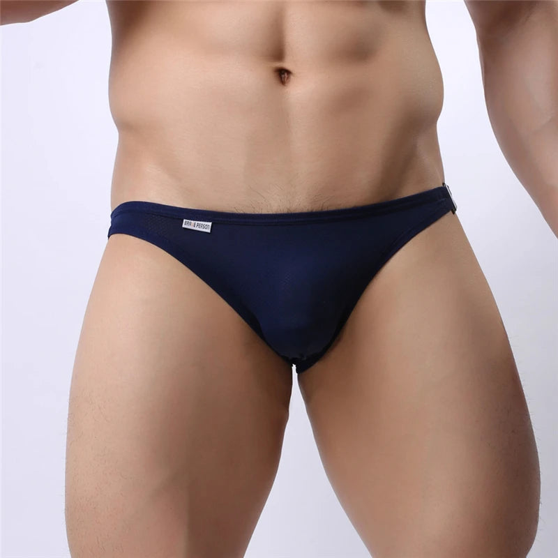 Brave Person Brand New Men's Briefs Sexy Fashion Underwear Bikini Side Metal Buckle Underwear Men Briefs High Quality B1146