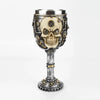Gothic Wine Goblet Contain Dragon Claw Viking Skeleton Retro Stainless Steel Resin
