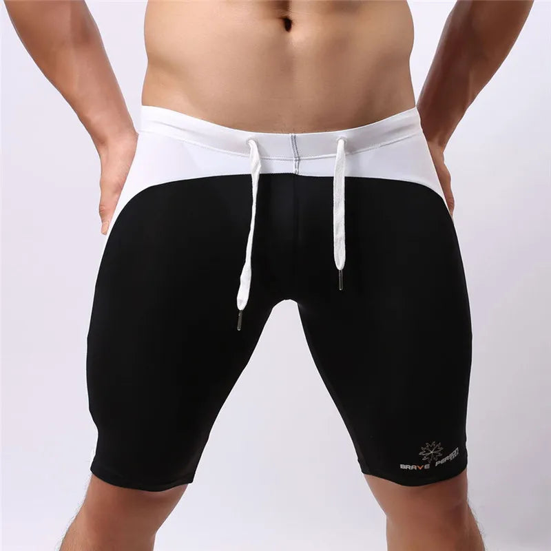 Brave Person Men's Beach Wear Multifunctional Shorts Soft Nylon Fabric Knee-length Tights Trunks Shorts Men Board Shorts