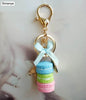 Women Cake Key Chain Fashion Cute French pastries Keychain Bag Charm Car Key Ring Wedding Party gift Jewelry 17278