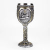 Gothic Wine Goblet Contain Dragon Claw Viking Skeleton Retro Stainless Steel Resin