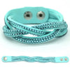 TYO New Fashion Charm Ladies Color Woven Leather Bracelet Charm Bracelet Hot Wholesale Wholesale 14 Colors To Choose From!