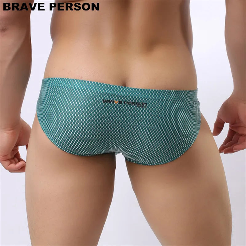 Brave Person Brand Underwear Men Briefs Fashion Sexy Men's Briefs Colorful Underpants High-quality Nylon Brief for Man B1151