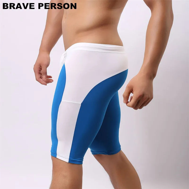 Brave Person Men's Beach Wear Multifunctional Shorts Soft Nylon Fabric Knee-length Tights Trunks Shorts Men Board Shorts